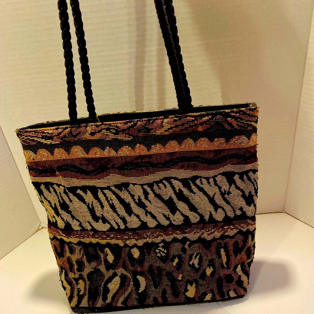 ⚡️Beuno Tapestry double strap shoulder bag Animal print⚡️